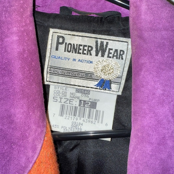 PIONEER Women's Vintage Western Multicolor Fringe Blazer - Picture 3 of 5